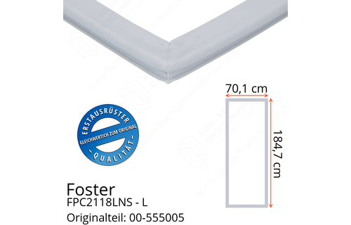 Foster FPC2118LNS - L Türdichtung 184,7 x 70,1 cm