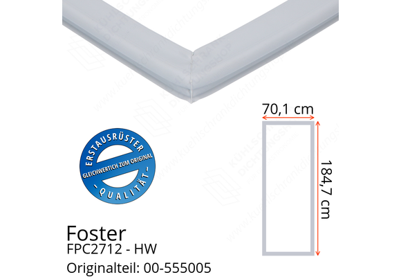 Foster FPC2712 - HW Türdichtung 184,7 x 70,1 cm