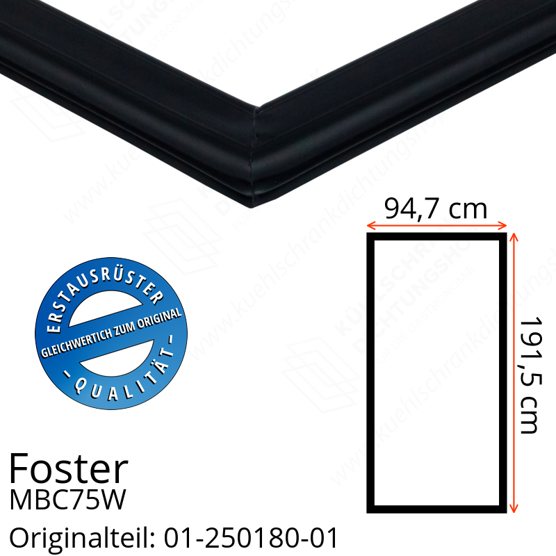 Foster MBC75W Türdichtung 191,5 x 94,7 cm