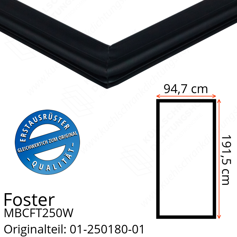Foster MBCFT250W Türdichtung 191,5 x 94,7 cm