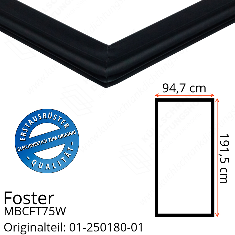 Foster MBCFT75W Türdichtung 191,5 x 94,7 cm