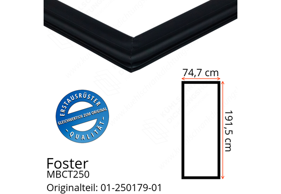 Foster MBCT250 Türdichtung 191,5 x 74,7 cm