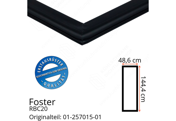 Foster RBC20 Türdichtung 144,4 x 48,6 cm