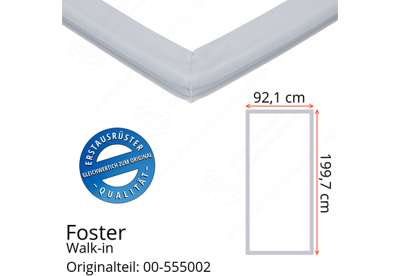 Foster Walk-in Türdichtung 199,7 x 92,1 cm