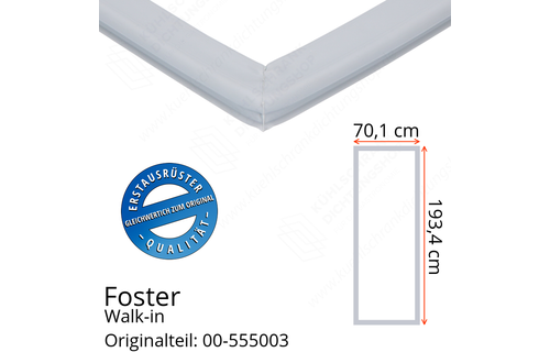 Foster Walk-in Türdichtung 193,4 x 70,1 cm