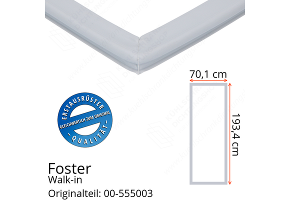 Foster Walk-in Türdichtung 193,4 x 70,1 cm