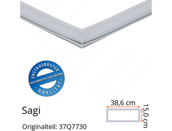 Sagi Schubladendichtung 15,0 x 38,6 cm Ersatzteil: 37Q7730 für verschiedene Modelle