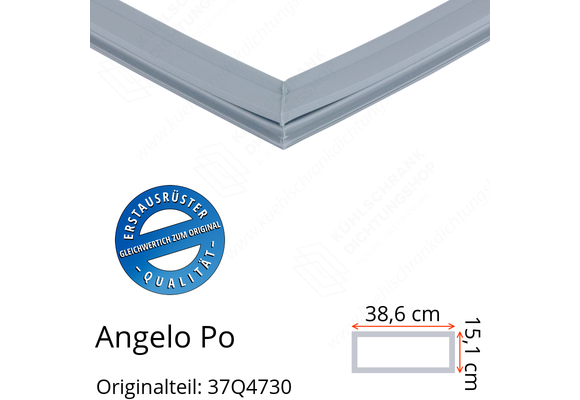 Angelo Po Schubladendichtung 15,1 x 38,6 cm Ersatzteil: 37Q4730 für verschiedene Modelle