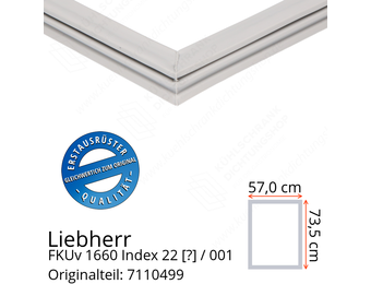 Liebherr FKUv 1660 Index 22 / 001 Serie Türdichtung 73,5 x 57,0 cm