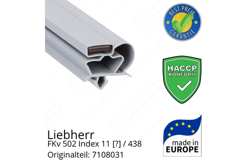 Liebherr FKv 502 Index 11 / 438  Serie Türdichtung 58,5 x 42,0 cm