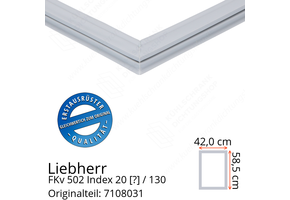 Liebherr FKv 502 Index 20 / 130  Serie Türdichtung 58,5 x 42,0 cm