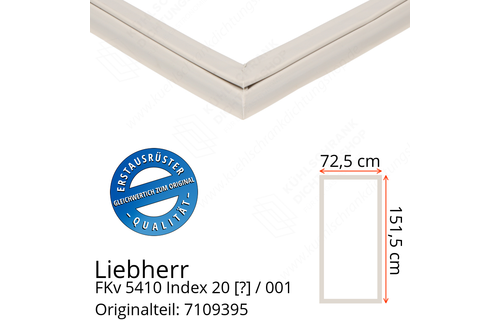 Liebherr FKv 5410 Index 20 / 001  Serie Türdichtung 151,5 x 72,5 cm