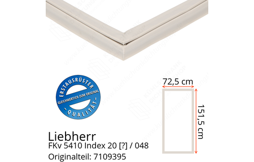 Liebherr FKv 5410 Index 20 / 048  Serie Türdichtung 151,5 x 72,5 cm
