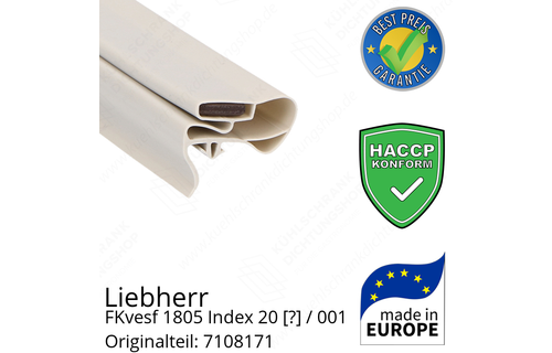 Liebherr FKvesf 1805 Index 20 / 001  Serie Türdichtung 74,0 x 58,0 cm