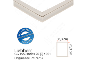 Liebherr GG 1550 Index 20 / 001 Serie Türdichtung 76,3 x 58,3 cm