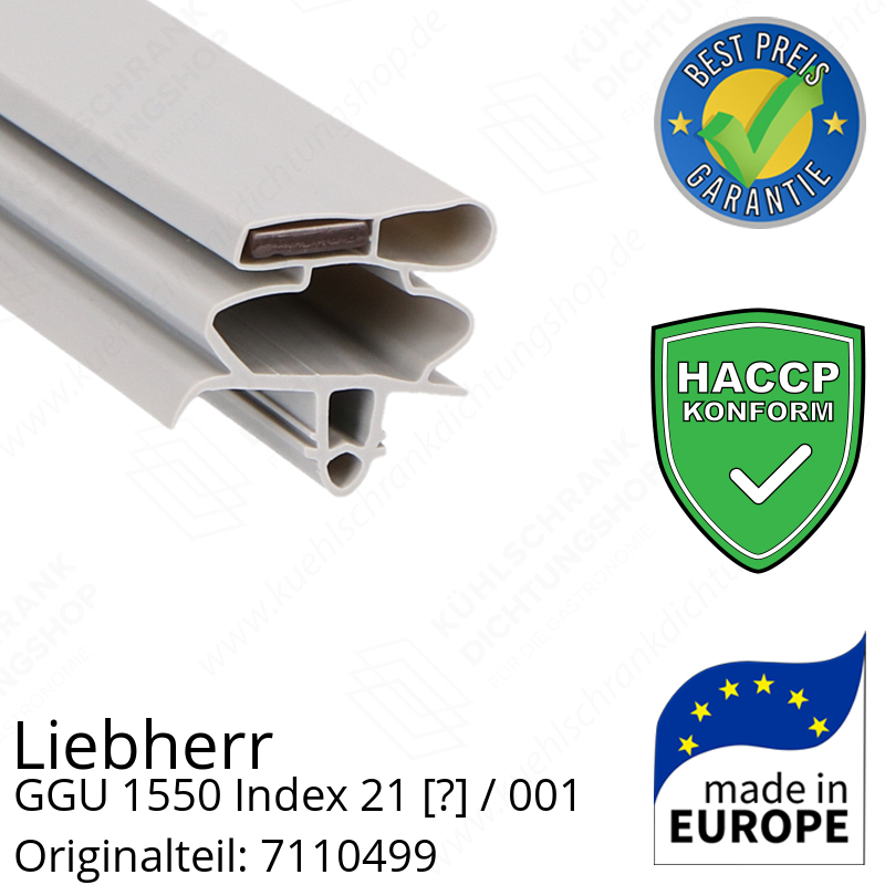 Liebherr GGU 1550 Index 21 / 001  Serie Türdichtung 73,5 x 57,0 cm