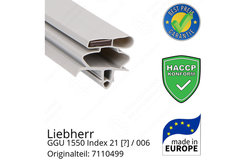 Liebherr GGU 1550 Index 21 / 006  Serie Türdichtung 73,5 x 57,0 cm