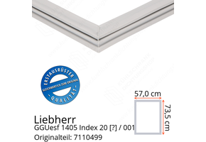 Liebherr GGUesf 1405 Index 20 / 001  Serie Türdichtung 73,5 x 57,0 cm