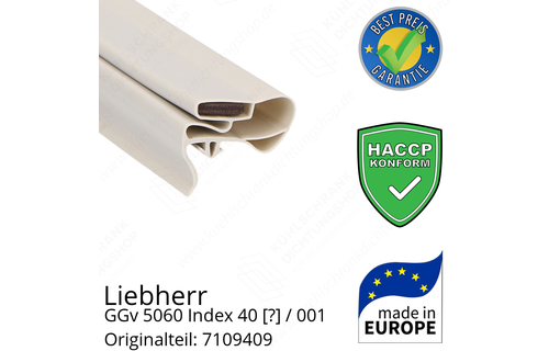 Liebherr GGv 5060 Index 40 / 001  Serie Türdichtung 157,0 x 72,5 cm