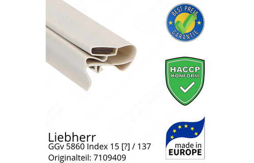 Liebherr GGv 5860 Index 15 / 137  Serie Türdichtung 157,0 x 72,5 cm