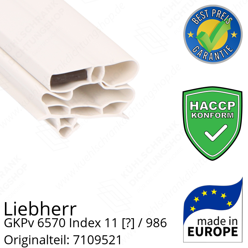 Liebherr GKPv 6570 Index 11 / 986  Serie Türdichtung 164,5 x 62,5 cm