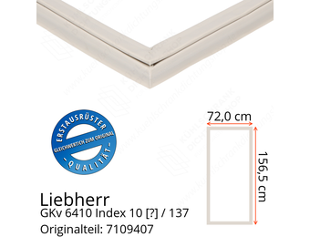 Liebherr GKv 6410 Index 10 / 137  Serie Türdichtung 156,5 x 72,0 cm