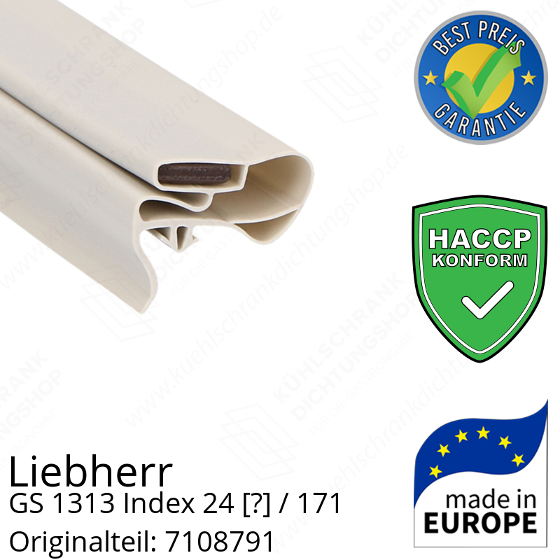 Liebherr GS 1313 Index 24 / 171  Serie Türdichtung 76,0 x 53,5 cm