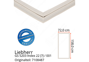 Liebherr GS 5203 Index 22 / 001 Serie Türdichtung 158,0 x 72,0 cm