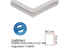 Liebherr KGBNes 5056 Index 25 / 088 Serie Türdichtung 74,5 x 58,2 cm
