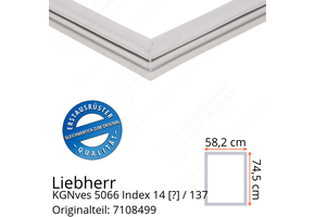Liebherr KGNves 5066 Index 14 / 137 Serie Türdichtung 74,5 x 58,2 cm