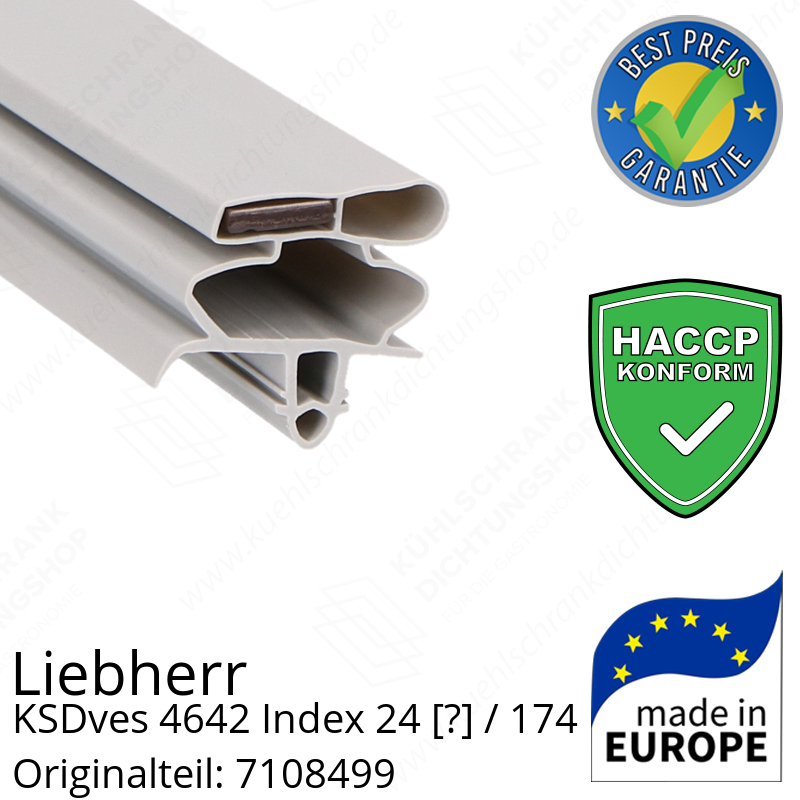 Liebherr KSDves 4642 Index 24 / 174  Serie Türdichtung 74,5 x 58,2 cm