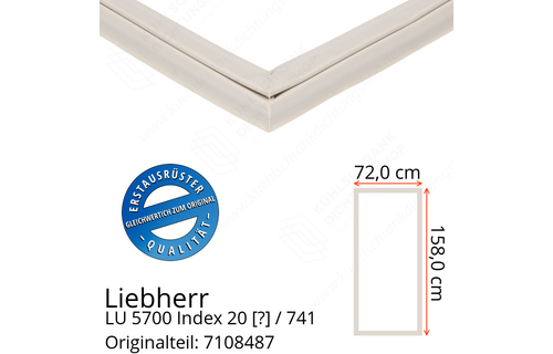 Liebherr LU 5700 Index 20 / 741  Serie Türdichtung 158,0 x 72,0 cm