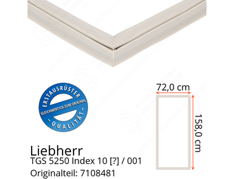 Liebherr TGS 5250 Index 10 / 001  Serie Türdichtung 158,0 x 72,0 cm
