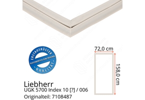 Liebherr UGK 5700 Index 10 / 006 Serie Türdichtung 158,0 x 72,0 cm