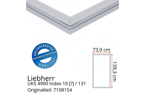 Liebherr UKS 4900 Index 10 / 131  Serie Türdichtung 139,3 x 73,9 cm