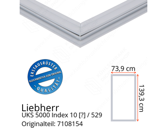 Liebherr UKS 5000 Index 10 / 529 Serie Türdichtung 139,3 x 73,9 cm