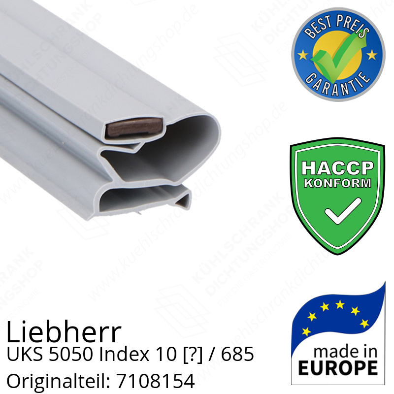 Liebherr UKS 5050 Index 10 / 685 Serie Türdichtung 139,3 x 73,9 cm
