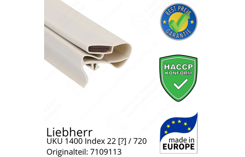 Liebherr UKU 1400 Index 22 / 720  Serie Türdichtung 73,1 x 58,6 cm