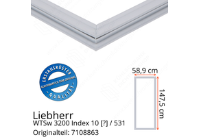 Liebherr WTSw 3200 Index 10 / 531 Serie Türdichtung 147,5 x 58,9 cm
