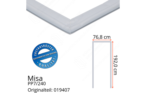 Misa PP7/240 Türdichtung 192,0 x 76,8 x 192,0 cm