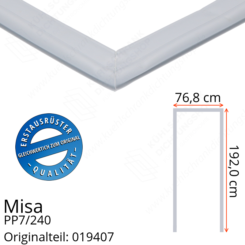 Misa PP7/240 Türdichtung 192,0 x 76,8 x 192,0 cm