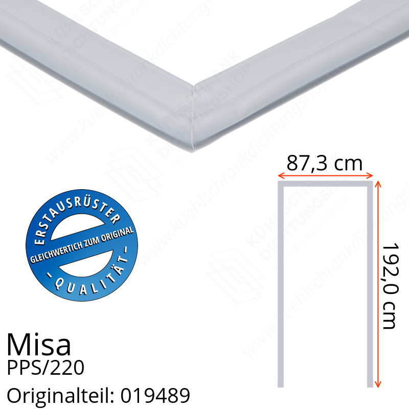 Misa PPS/220 Türdichtung 192,0 x 87,3 x 192,0 cm