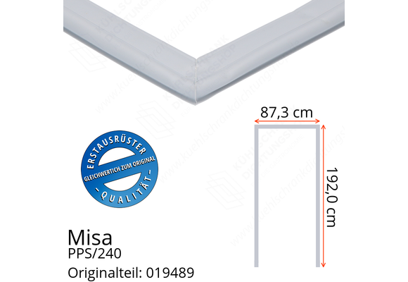Misa PPS/240 Türdichtung 192,0 x 87,3 x 192,0 cm