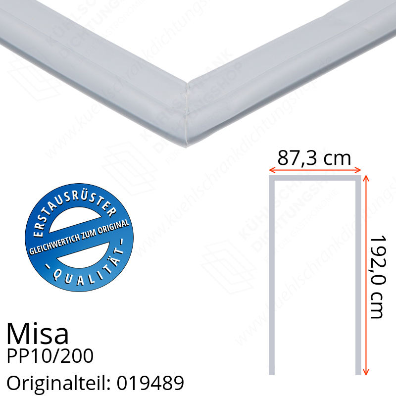 Misa PP10/200 Türdichtung 192,0 x 87,3 x 192,0 cm