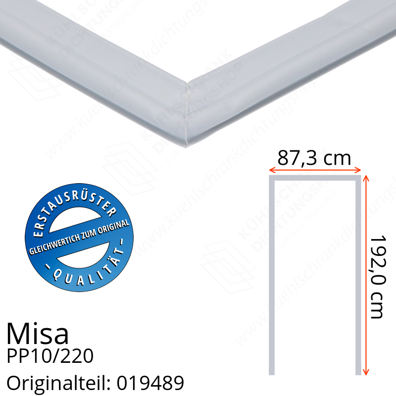 Misa PP10/220 Türdichtung 192,0 x 87,3 x 192,0 cm