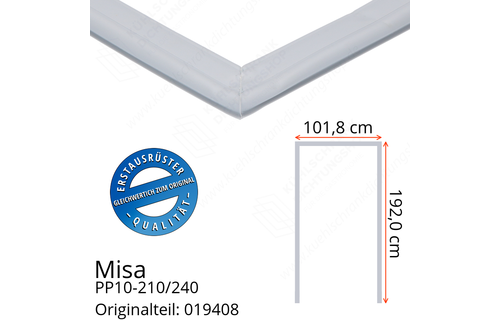 Misa PP10-210/240 Türdichtung 192,0 x 101,8 x 192,0 cm