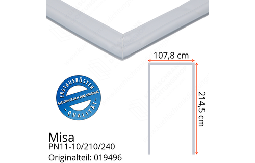 Misa PN11-10/210/240 Türdichtung 214,5 x 107,8 x 214,5 cm