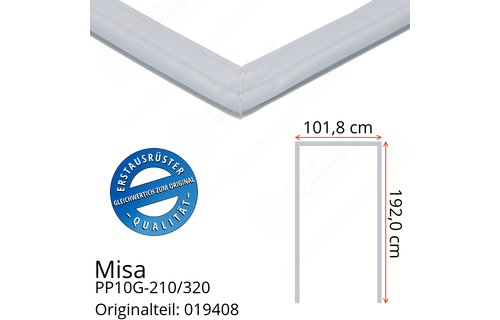 Misa PP10G-210/320 Türdichtung 192,0 x 101,8 x 192,0 cm