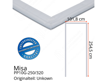 Misa PP10G-250/320 Türdichtung 254,5 x 101,8 x 254,5 cm