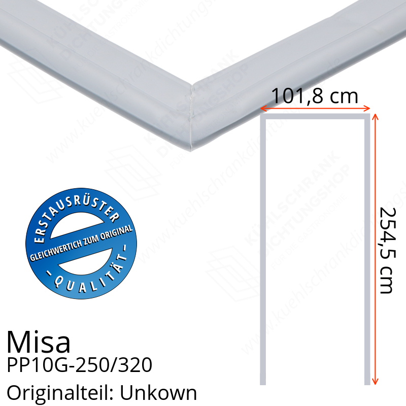 Misa PP10G-250/320 Türdichtung 254,5 x 101,8 x 254,5 cm